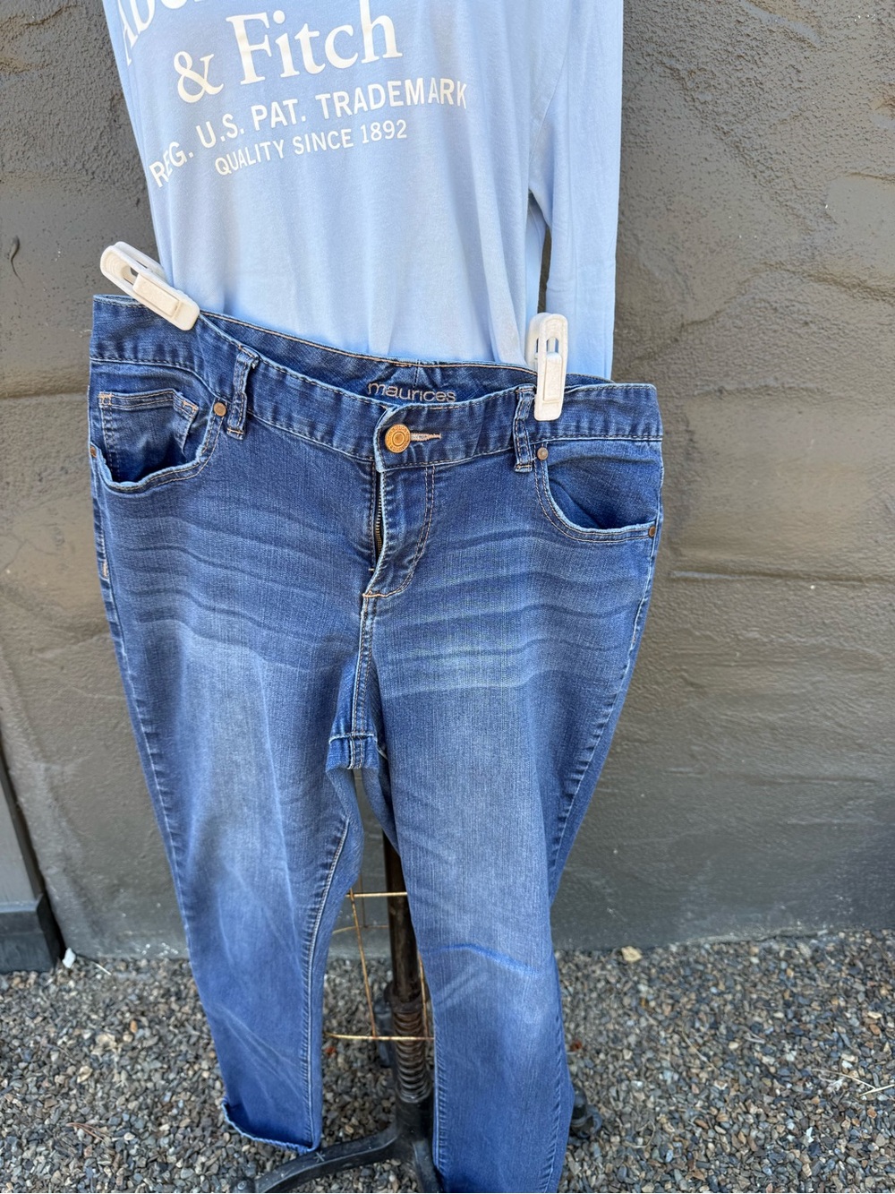 Maurices Stretch Skinny Jeans in Medium Blue Wash
